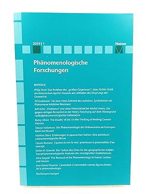 Image du vendeur pour Phnomenologische Forschungen 2019 / 1 mis en vente par Antiquariat Smock