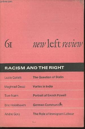 Bild des Verkufers fr New left Review n61- May-June 1970-Sommaire: Enoch Powell: the new right par Tom Nain- Immigrant labour par Andr Gorz- Women's liberation par Branka Magas- the Naxalites par Gautam Appa- The question of Stalin par Lucio Colletti- Vortex in India- etc. zum Verkauf von Le-Livre