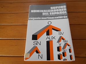 Imagen del vendedor de Sufijos nominalizadores del espaol. Con especial atencin a su morfonologa. a la venta por Librera Camino Bulnes