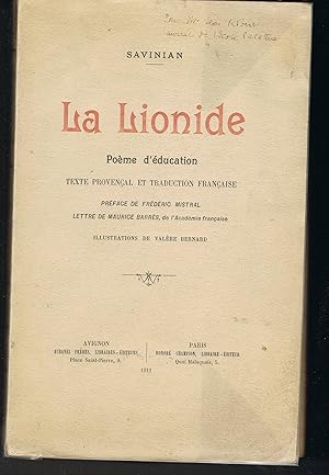 La Lionide. Poème d'éducation. Texte provençal et traduction française