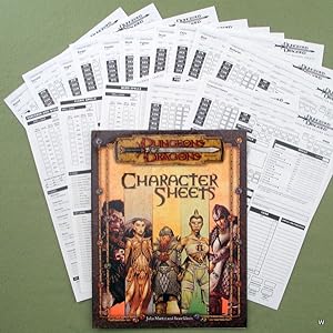 Seller image for Character Record Sheets (Dungeons & Dragons 3rd Edition d20 System RPG) for sale by Wayne's Books