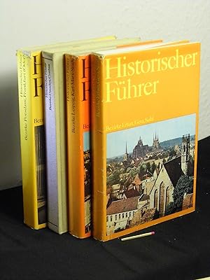 Imagen del vendedor de (Sammlung) Historischer Fhrer - Sttten und Denkmale der Geschichte in den Bezirken Erfurt, Gera, Suhl + Bezirke Leipzig, Karl-Marx-Stadt + Bezirke Dresden, Cottbus + Potsdam, Frankfurt (Oder) (4 Bcher) - a la venta por Erlbachbuch Antiquariat