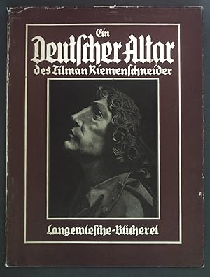 Image du vendeur pour Ein Deutscher Altar des Tilman Riemenschneider. Langewiesche-Bcherei; mis en vente par books4less (Versandantiquariat Petra Gros GmbH & Co. KG)