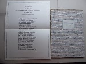 Hermann Hamel. Ein Leben für die deutsche Industrie. 1859 - 1939. Blätter der Rückschau dem achtz...