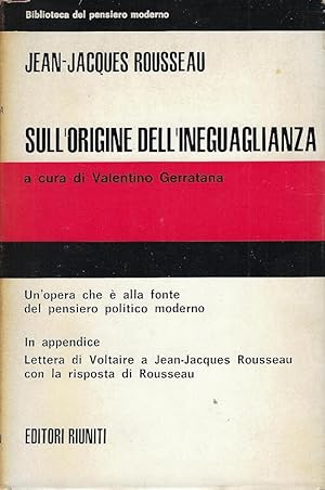 Sull'origine dell'ineguaglianza