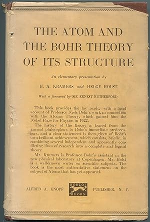 Bild des Verkufers fr The Atom and the Bohr Theory of its Structure: An Elementary Presentation zum Verkauf von Between the Covers-Rare Books, Inc. ABAA