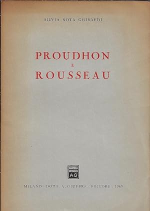 Bild des Verkufers fr Proudhon e Rousseau zum Verkauf von Romanord