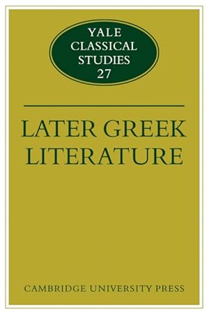 Seller image for Later Greek Literature for sale by Podibooks