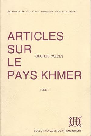 Seller image for Articles sur le pays Khmer. Tome II. for sale by Asia Bookroom ANZAAB/ILAB