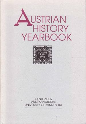 Seller image for Austrian History Year Book: Volume XXVI, 1995 (Twenty Six, 26) for sale by Goulds Book Arcade, Sydney