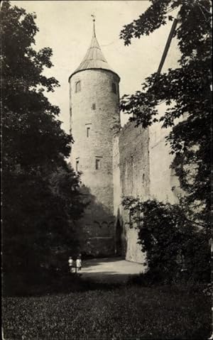 Foto Ansichtskarte / Postkarte Tallinn Reval Estland, Schloss, Schlossmauer