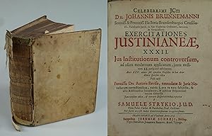 Bild des Verkufers fr Exercitationes Justinianeae XXXII. zum Verkauf von Antiquariat Dorner