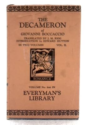 Seller image for The Decameron, Volume II for sale by World of Rare Books