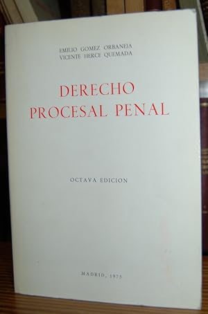 Seller image for DERECHO PROCESAL PENAL. Octava edicin for sale by Fbula Libros (Librera Jimnez-Bravo)