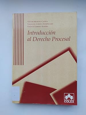 Seller image for Introduccin al derecho procesal. for sale by TraperaDeKlaus