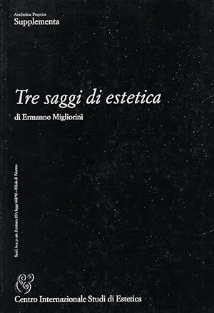 Seller image for Tre saggi di estetica for sale by Romanord
