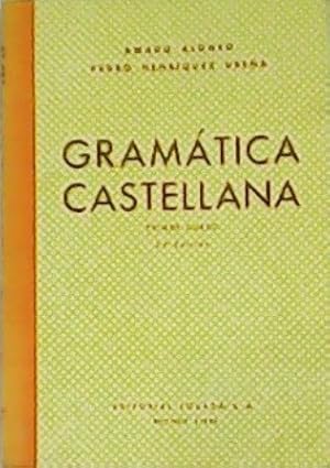 Immagine del venditore per Gramtica castellana. (Manual adaptado a los programas vigentes en la enseanza secundaria). venduto da Librera y Editorial Renacimiento, S.A.