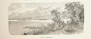 KÄRNTEN, Faaker See, Ansicht ca. 1880 originale Druckgrafik