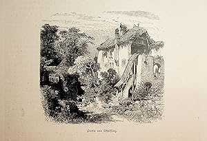 STEIERMARK, Scheifling, Detailansicht, Ansicht ca. 1880 originale Druckgrafik