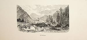 STEIERMARK, Wildalpen, Ansicht ca. 1880 originale Druckgrafik