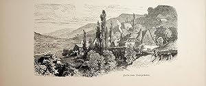 STEIERMARK, Stainz Umgebung, Partie am Stainzerboden, Ansicht ca. 1880 originale Druckgrafik
