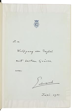 Imagen del vendedor de A King's Story. The Memoirs of The Duke of Windsor. a la venta por Antiquariat INLIBRIS Gilhofer Nfg. GmbH