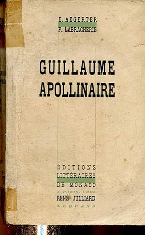 Bild des Verkufers fr Guillaume Apollinaire zum Verkauf von Le-Livre