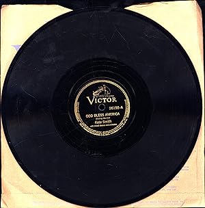 God Bless America / The Star Spangled Banner (Victor 26198, 78 RPM SHELLAC RECORD)