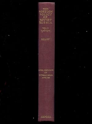 Bild des Verkufers fr The Foreign Policy of Soviet Russia 1929-1941 Volume II 1936-1941 zum Verkauf von Book Happy Booksellers