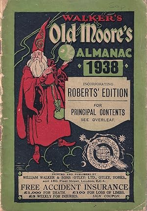 Bild des Verkufers fr Walker's Old Moore's National Almanac 1938 zum Verkauf von Kenneth Mallory Bookseller ABAA