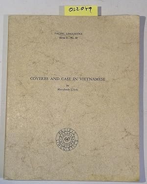 Bild des Verkufers fr Coverbs and case in Vietnamese (Pacific linguistics Series B, No. 48) zum Verkauf von Antiquariat Trger