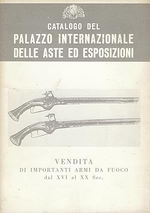 Vendita di importanti armi da fuoco dal XVI al XX secolo provenienti da private collezioni