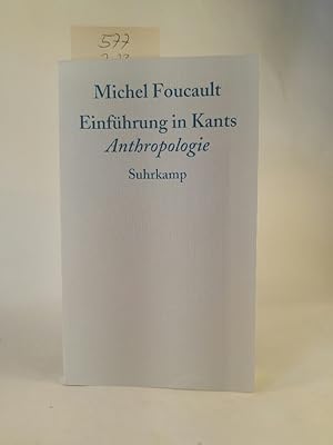 Seller image for Einfhrung in Kants Anthropologie for sale by ANTIQUARIAT Franke BRUDDENBOOKS