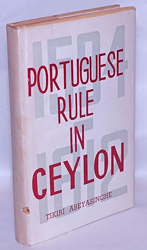 Bild des Verkufers fr Portuguese Rule in Ceylon, 1594-1612 zum Verkauf von Bolerium Books Inc.