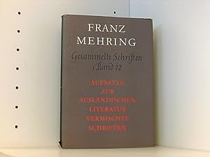 Bild des Verkufers fr Gesammelte Schriften. Bd. 12. Aufstze zur auslndischen Literatur zum Verkauf von Book Broker