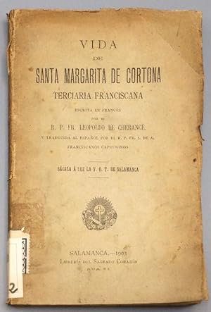 Imagen del vendedor de Vida de Santa Margarita de Cortona, terciaria franciscana a la venta por Els llibres de la Vallrovira