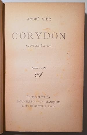 Seller image for CORYDON. Quatre dialogues socratiques - Paris 1924 for sale by Llibres del Mirall
