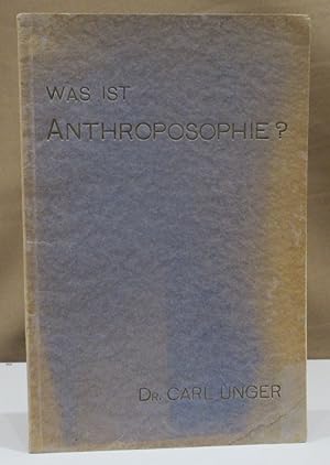 Bild des Verkufers fr Was ist Anthroposophie?. Vorwort von Marie Steiner. zum Verkauf von Dieter Eckert