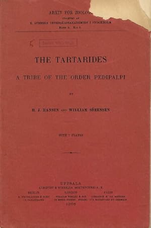 The Tartarides, a tribe of the order Pedipalpi