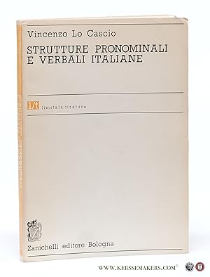 Image du vendeur pour Strutture pronominali e verbali Italiane. mis en vente par Emile Kerssemakers ILAB