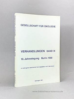 Bild des Verkufers fr 10. Jahrestagung Berlin 1980. Gesellschaft fr kologie. zum Verkauf von Bibliotheca Botanica