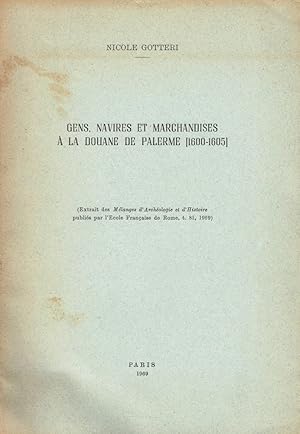 Imagen del vendedor de Gens, navires et marchandises a la douane de Palerme, 1600-1605 a la venta por Romanord