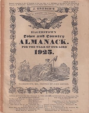 Seller image for Hagers-Town Town and Country Almanack, For the Year of Our Lord 1925 for sale by Kenneth Mallory Bookseller ABAA