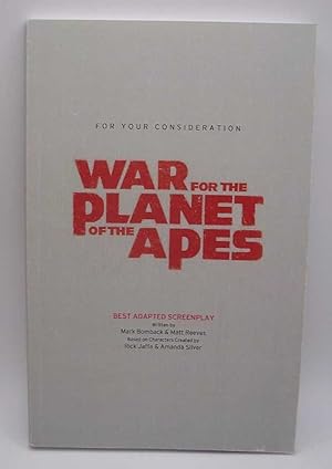 Imagen del vendedor de War for the Planet of the Apes a la venta por Easy Chair Books