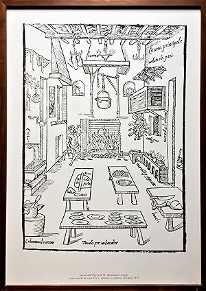 Imagen del vendedor de Opera di B. Scappi cuoco secreto di papa Pio V divisa in sei libri (.)". Ristampa di una tavola a la venta por LibriSenzaData