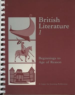 Imagen del vendedor de British Literature 1: Beginnings to Age of Reason a la venta por Kenneth A. Himber