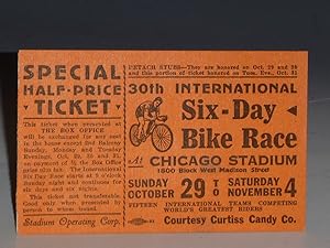 International Six-day Bike Race, 30th, 1933; Chicago Stadium