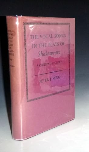 Image du vendeur pour The Vocal Songs in the Plays of Shakespeare (inscribed By the author) mis en vente par Alcuin Books, ABAA/ILAB