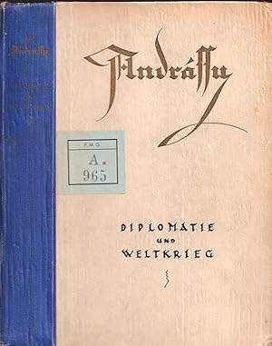 Seller image for Diplomatie und Weltkrieg. for sale by Antiquariat Burgverlag