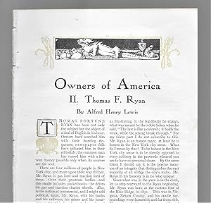 Image du vendeur pour Owners Of America: Part II, Thomas F. Ryan mis en vente par Legacy Books II